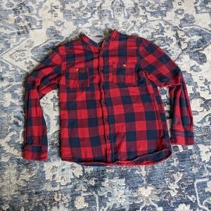 Men's L Modern Amusement Long Sleeve Collarless Button Up